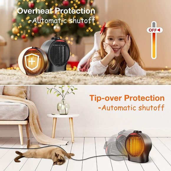 Small Space Heater-TRUSTECH 1500W Portable Electric Space *NEW* - Picture 6 of 9